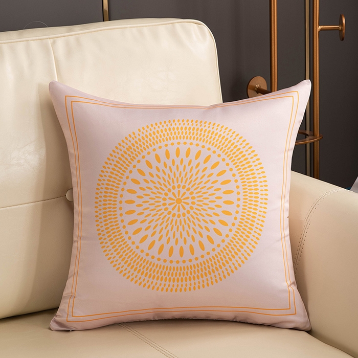 91家纺网 家纺一手货源 找家纺 新奇异 2025新款马仕仿真丝抱枕（支持定制）FA米色年轮