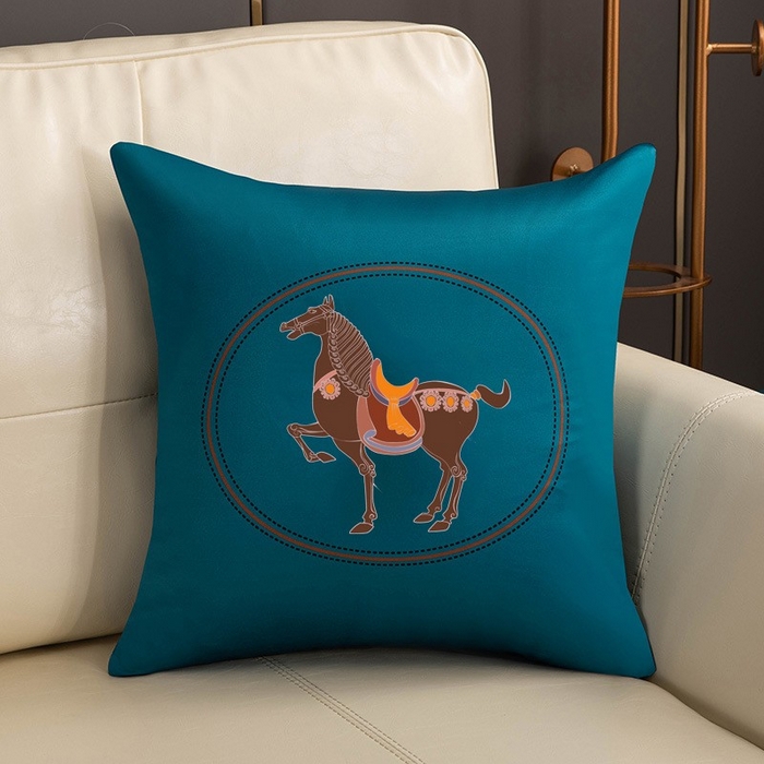 91家纺网 家纺一手货源 找家纺 新奇异 2025新款马仕仿真丝抱枕（支持定制）FA深绿马仕