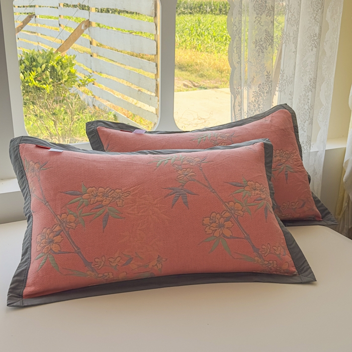 91家纺网 家纺一手货源 找家纺 七七家纺 2025新款新疆长绒棉盖毯 竹韵松声