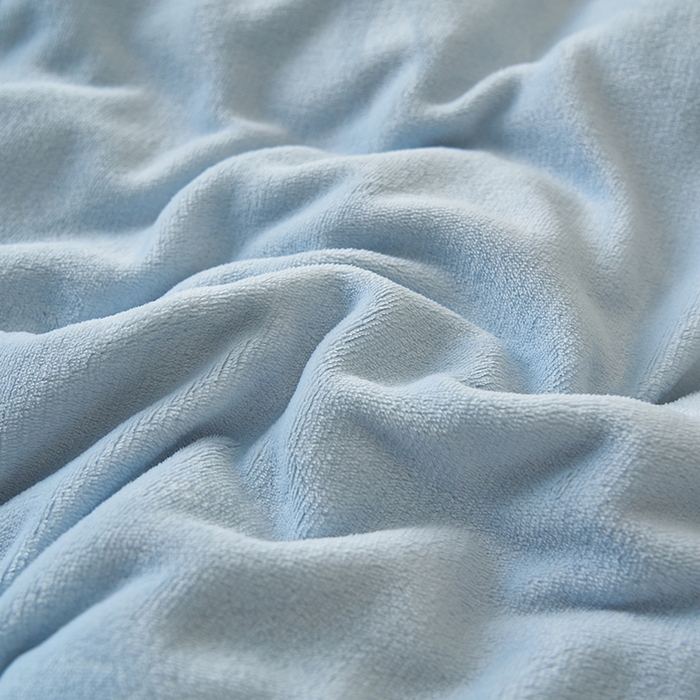 91家纺网 家纺一手货源 找家纺 2025新款多巴胺小红书纯色牛奶绒四件套牛奶绒被套跨境定制-风格二 天蓝