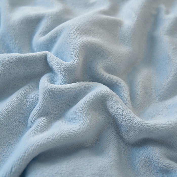 91家纺网 家纺一手货源 找家纺 2025新款多巴胺小红书纯色牛奶绒四件套牛奶绒被套跨境定制-风格二 天蓝粉