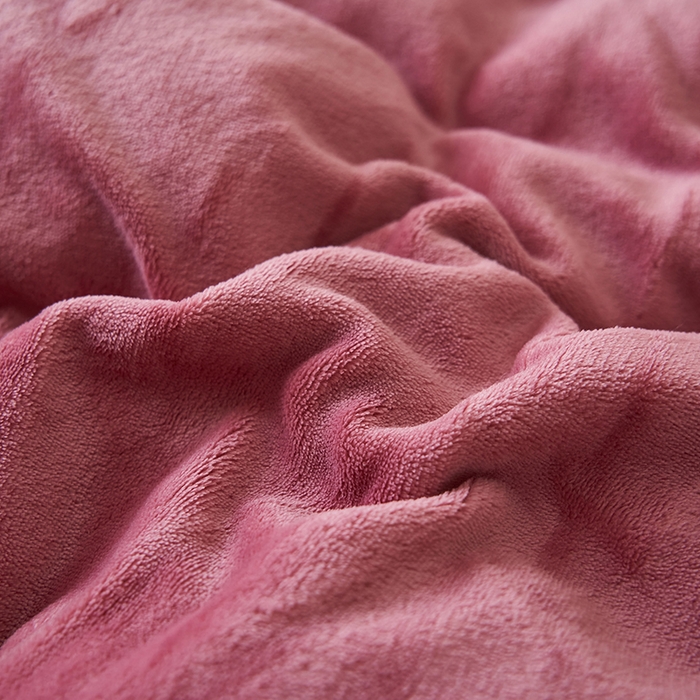 91家纺网 家纺一手货源 找家纺 2025新款多巴胺小红书纯色牛奶绒四件套牛奶绒被套跨境定制-风格二 豆沙