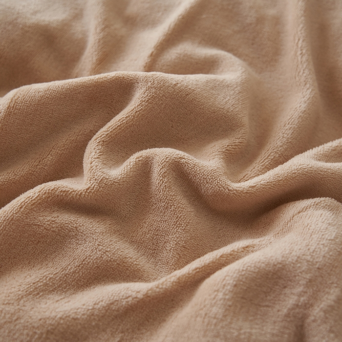 91家纺网 家纺一手货源 找家纺 2025新款多巴胺小红书纯色牛奶绒四件套牛奶绒被套跨境定制-风格二 卡其