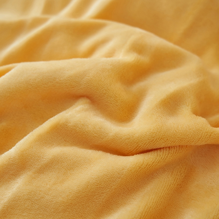 91家纺网 家纺一手货源 找家纺 2025新款多巴胺小红书纯色牛奶绒四件套牛奶绒被套跨境定制-风格二 柠檬黄