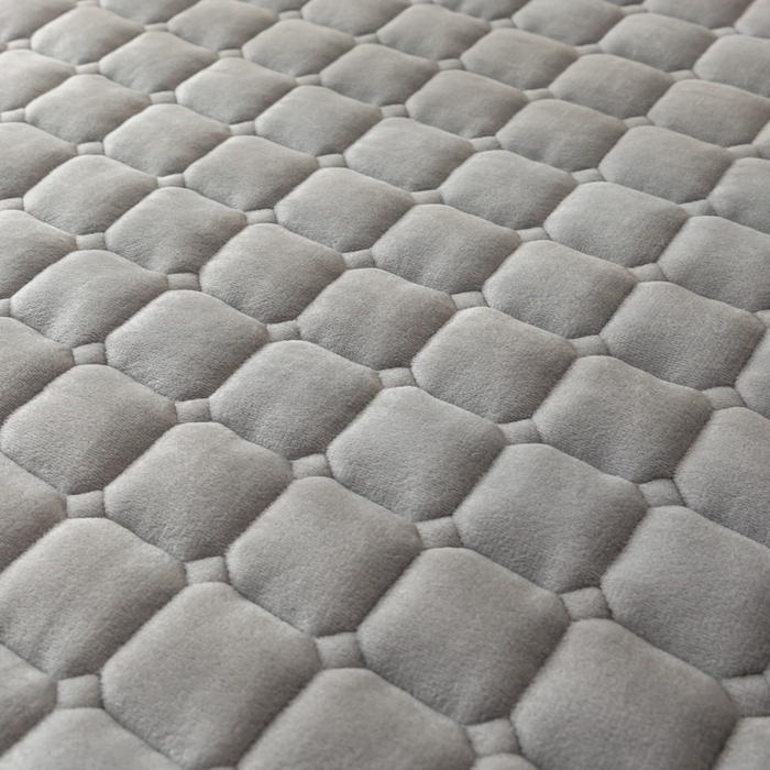 91家纺网 家纺一手货源 找家纺 卡伦家纺 2025新款A类牛奶绒夹棉加厚床垫单人双人床垫保护垫 高级灰