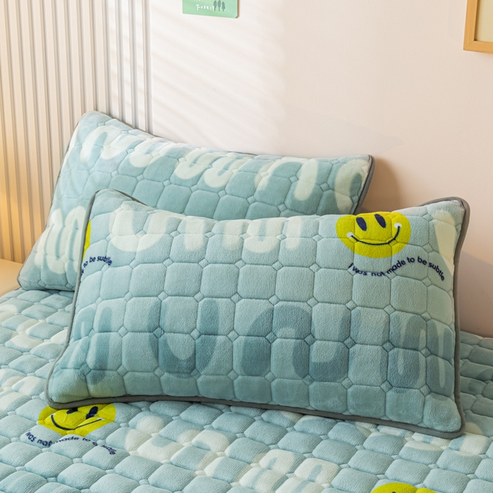 91家纺网 家纺一手货源 找家纺 卡伦家纺 2025新款A类牛奶绒夹棉加厚床垫单人双人床垫保护垫 梦想创造家