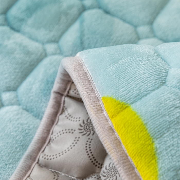 91家纺网 家纺一手货源 找家纺 卡伦家纺 2025新款A类牛奶绒夹棉加厚床垫单人双人床垫保护垫 梦想创造家