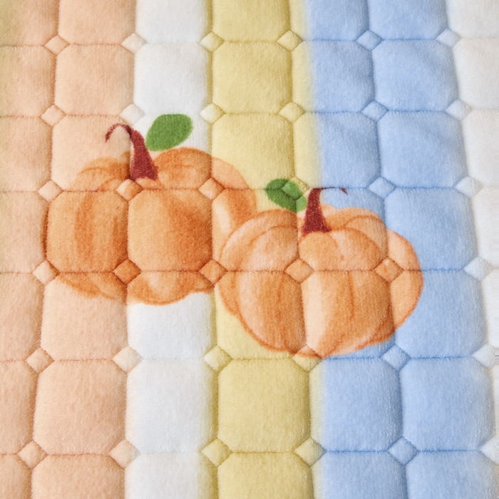 91家纺网 家纺一手货源 找家纺 卡伦家纺 2025新款A类牛奶绒夹棉加厚床垫单人双人床垫保护垫 南瓜派