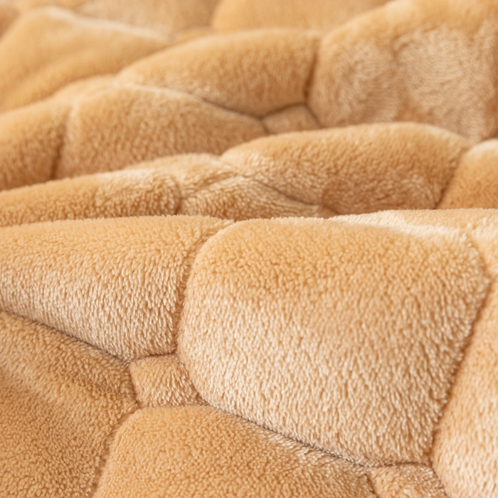 91家纺网 家纺一手货源 找家纺 卡伦家纺 2025新款A类牛奶绒夹棉加厚床垫单人双人床垫保护垫 香槟金