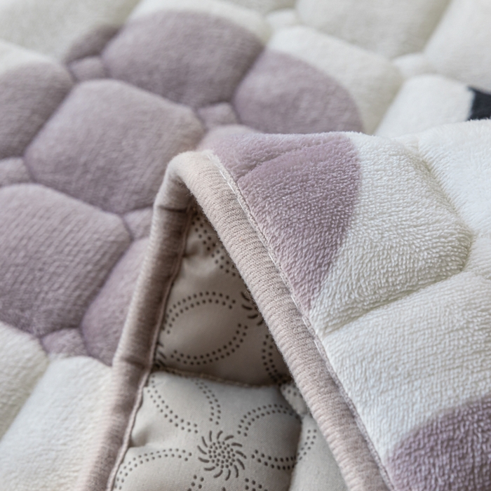 91家纺网 家纺一手货源 找家纺 卡伦家纺 2025新款A类牛奶绒夹棉加厚床垫单人双人床垫保护垫 星幻恐龙