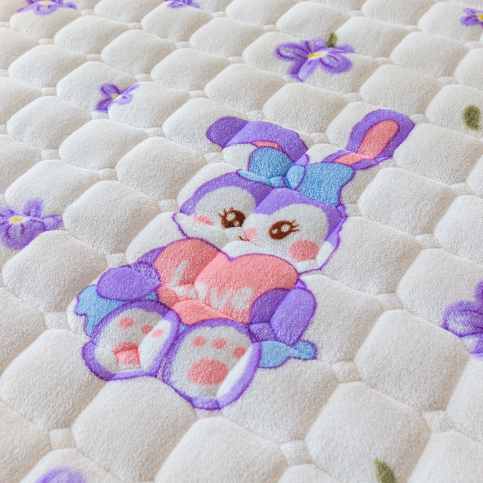 91家纺网 家纺一手货源 找家纺 卡伦家纺 2025新款A类牛奶绒夹棉加厚床垫单人双人床垫保护垫 星梦露