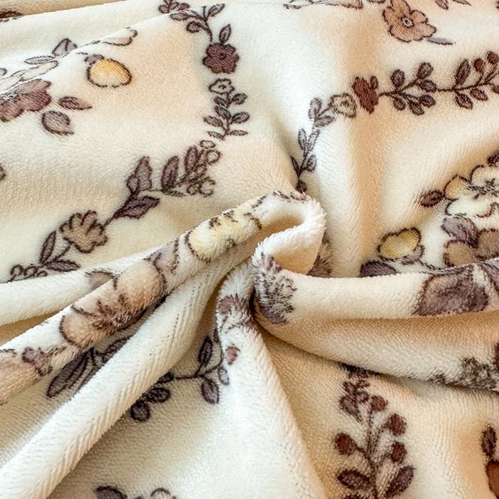 91家纺网 家纺一手货源 找家纺 诺梵2025新款牛8斤奶绒印花包边四件套丛草集