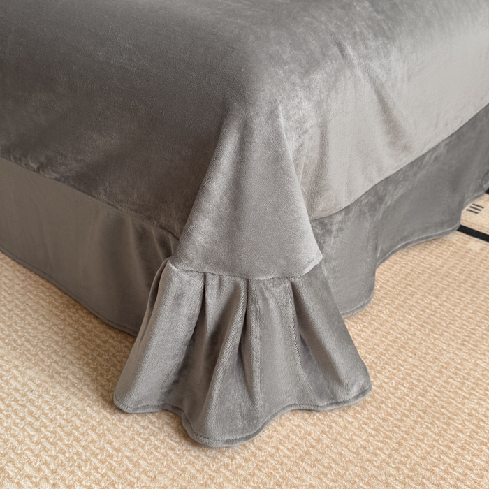 91家纺网 家纺一手货源 找家纺 诺梵2025新款牛8斤奶绒印花包边四件套花野