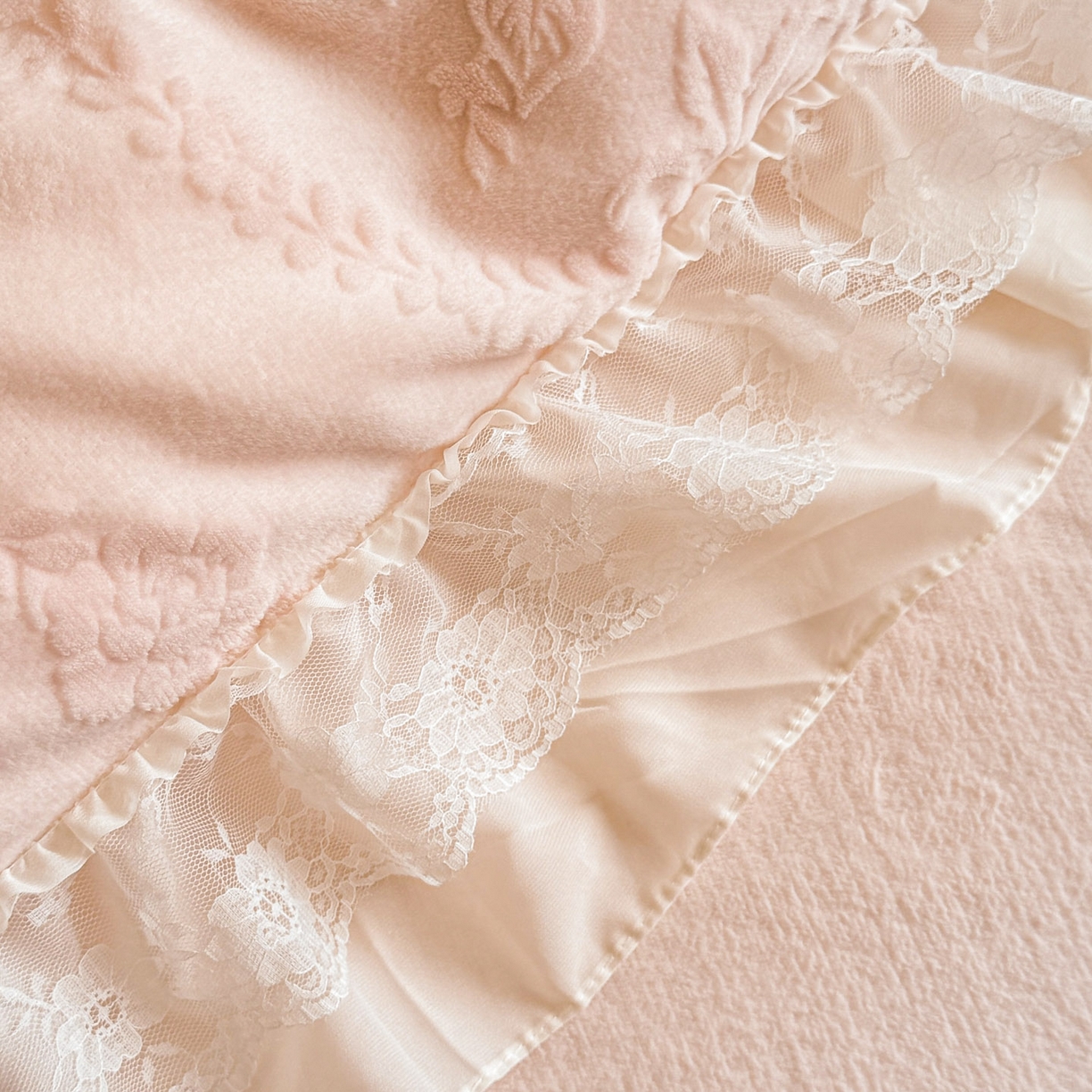 91家纺网 家纺一手货源 找家纺 爱家（原缔乐家纺） 2025新款A类牛奶雕花绒四件套 米娜系列 米娜-公主粉