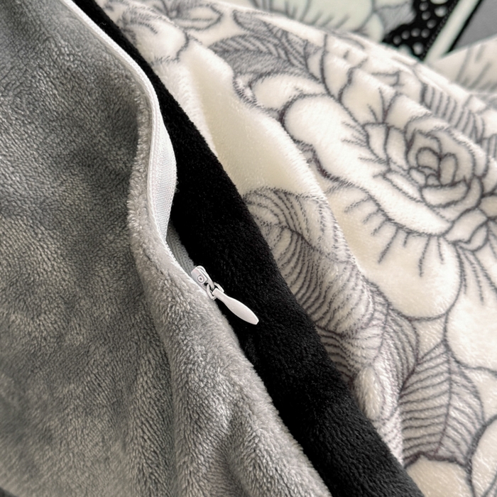 91家纺网 家纺一手货源 找家纺 诺梵2025新款牛8斤奶绒印花包边四件套锦绣