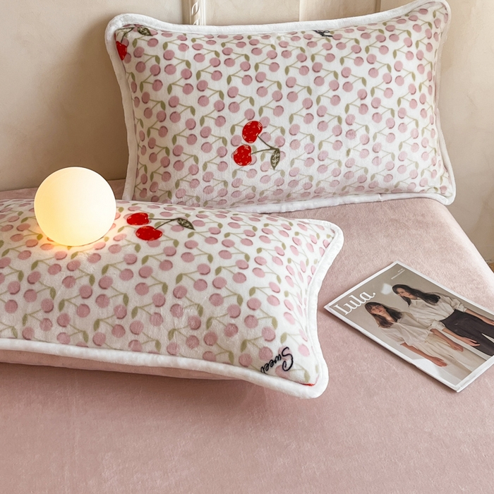 91家纺网 家纺一手货源 找家纺 诺梵2025新款牛8斤奶绒印花包边四件套汐颜