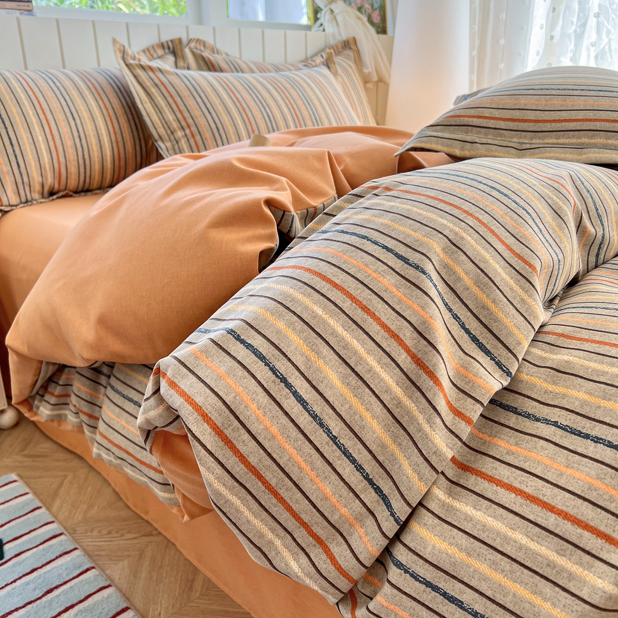 91家纺网 家纺一手货源 找家纺 （总）2025新款全棉磨毛印花单品被套