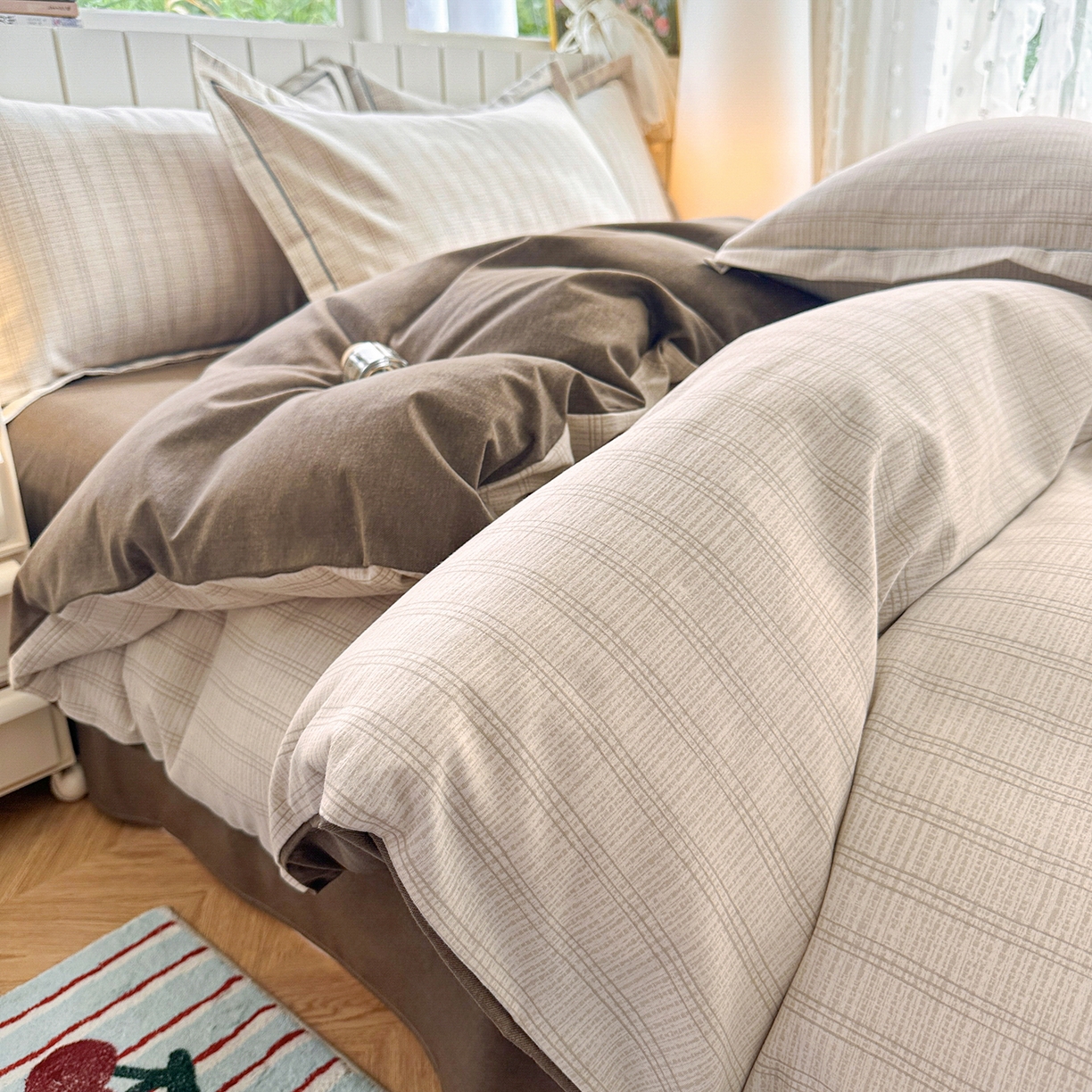 91家纺网 家纺一手货源 找家纺 （总）2025新款全棉磨毛印花单品被套