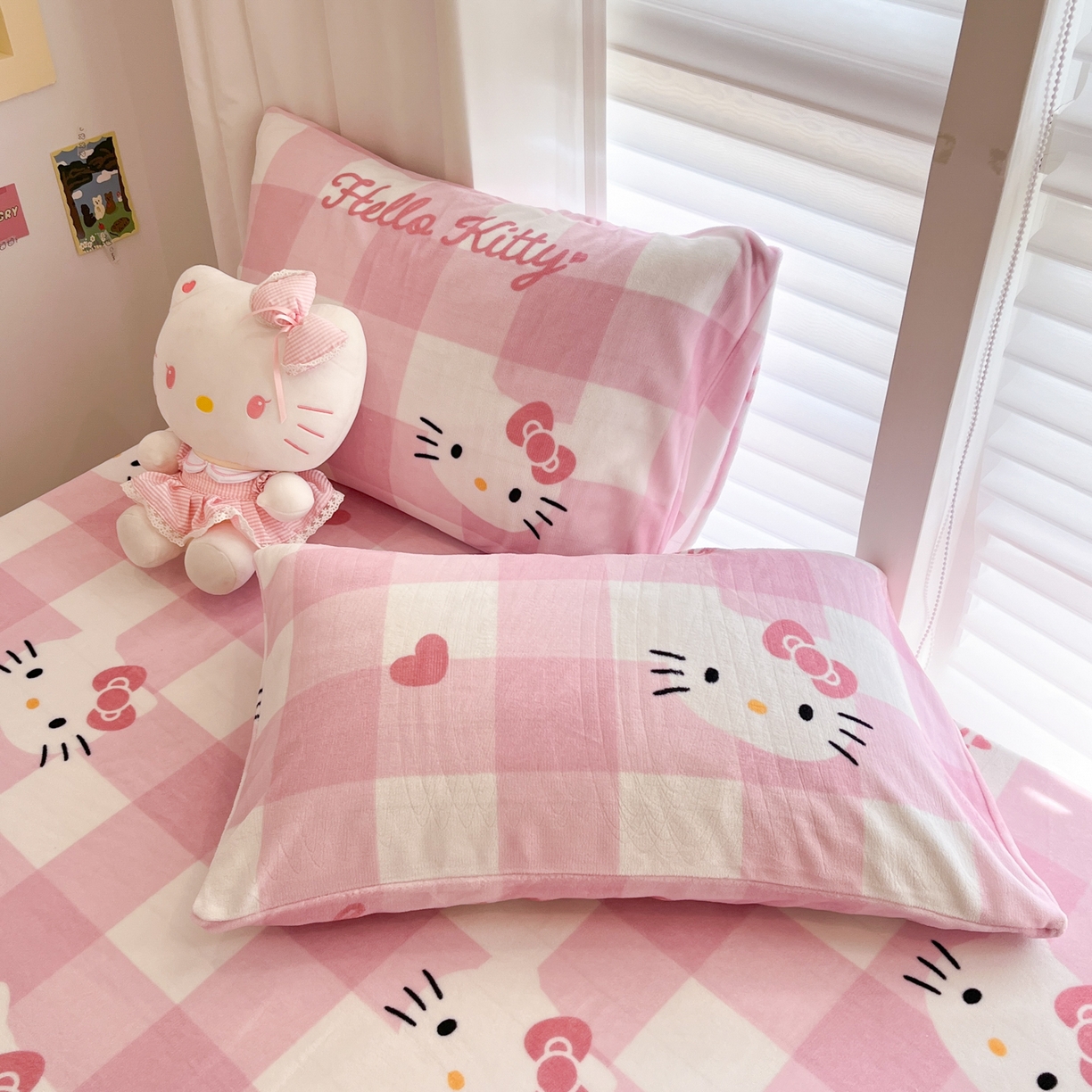 91家纺网 家纺一手货源 找家纺 （总）金爱家 2025新款三丽鸥牛奶绒床笠单床笠床笠单件