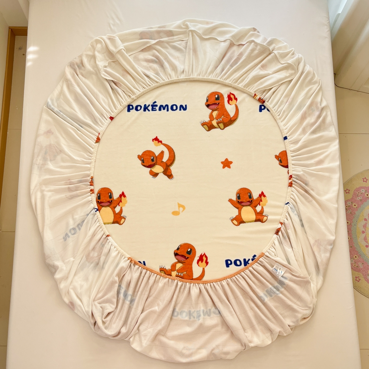 91家纺网 家纺一手货源 找家纺 金爱家 2025新款牛奶绒保暖床笠床笠单件单床笠 绒单品-开心喷火龙