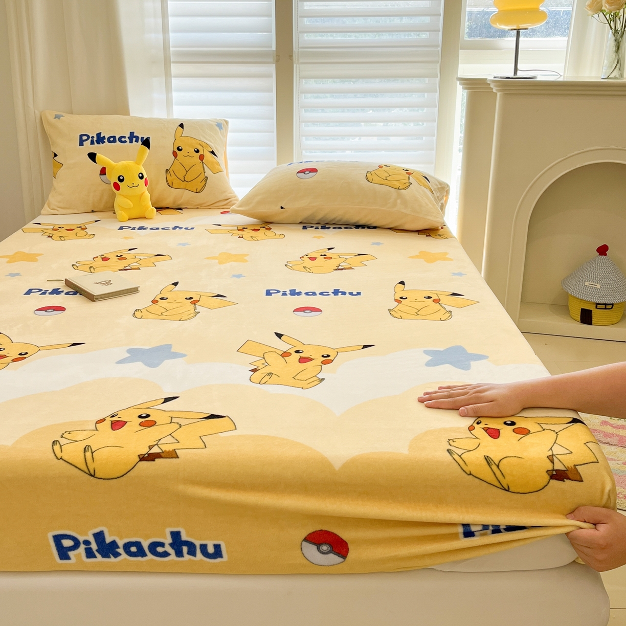 91家纺网 家纺一手货源 找家纺 （总）金爱家 2025新款牛奶绒保暖床笠床笠单件单床笠