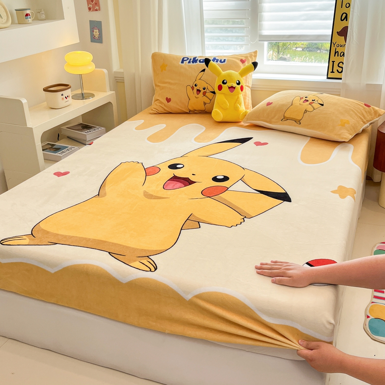 91家纺网 家纺一手货源 找家纺 （总）金爱家 2025新款牛奶绒保暖床笠床笠单件单床笠