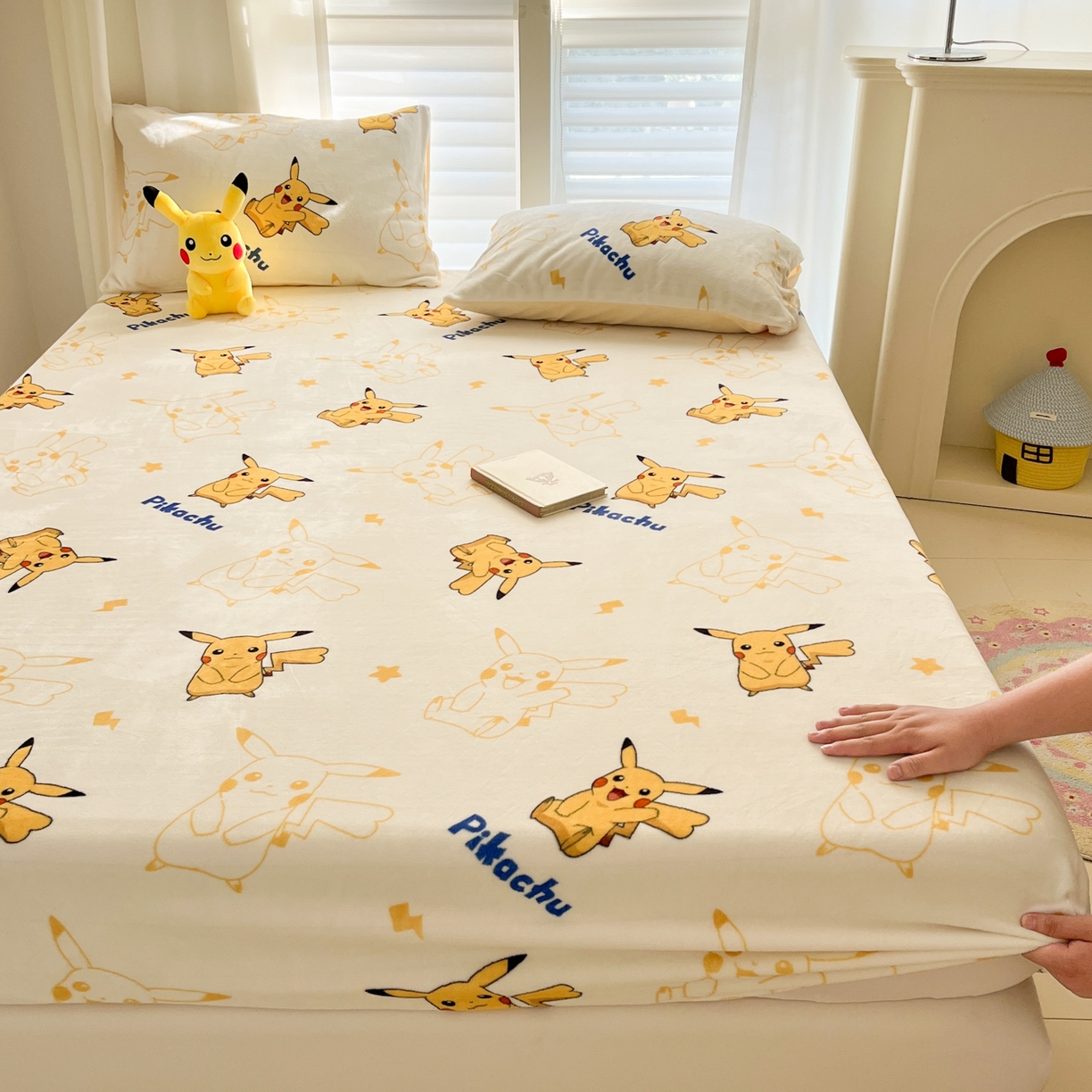 91家纺网 家纺一手货源 找家纺 （总）金爱家 2025新款牛奶绒保暖床笠床笠单件单床笠