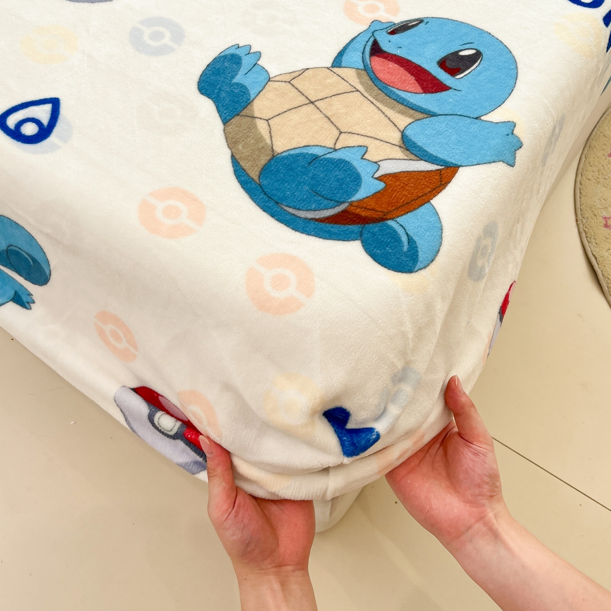 91家纺网 家纺一手货源 找家纺 金爱家 2025新款牛奶绒保暖床笠床笠单件单床笠 绒单品-欢乐杰尼龟