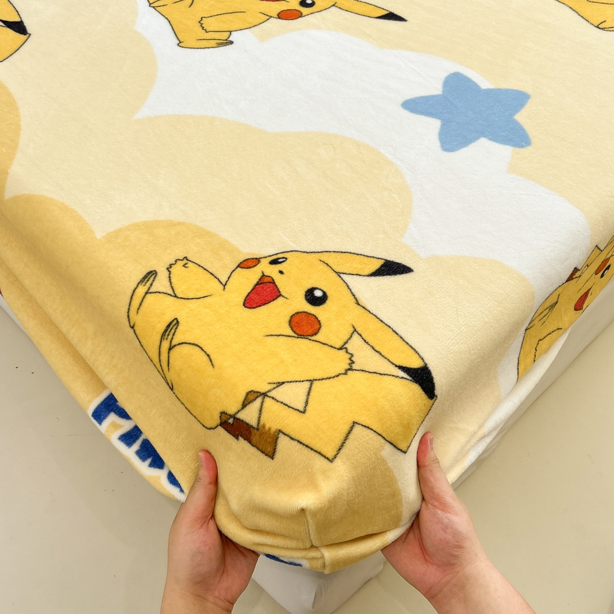 91家纺网 家纺一手货源 找家纺 金爱家 2025新款牛奶绒保暖床笠床笠单件单床笠 绒单品-宝贝皮卡丘