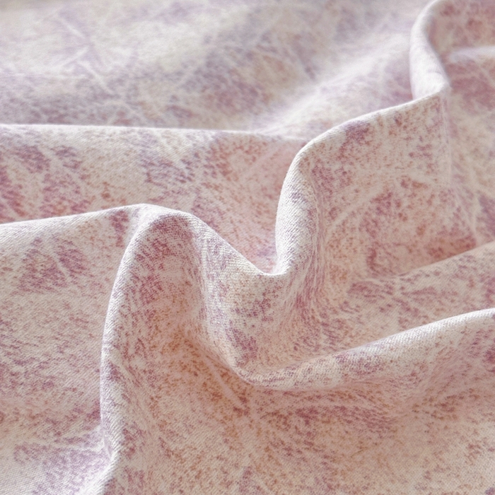 91家纺网 家纺一手货源 找家纺 简约家纺 2025新款全棉磨毛印花单品床单 风信紫