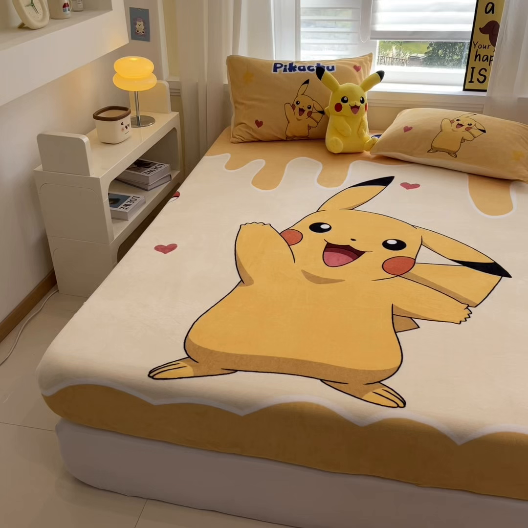 91家纺网 家纺一手货源 找家纺 （总）金爱家 2025新款牛奶绒保暖床笠床笠单件单床笠