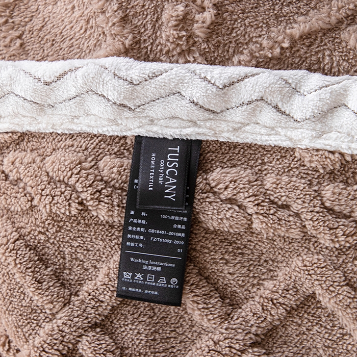 91家纺网 家纺一手货源 找家纺 栩裕纺织 2025新款双面塔芙绒毛毯家用毯子包边款 塔夫绒-咖色