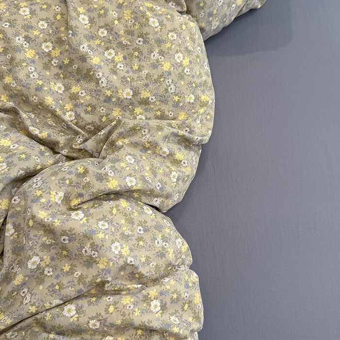 91家纺网 家纺一手货源 找家纺 竹合家纺 2025新款爆款韩国小布袋古法水洗云感四件套艾薇