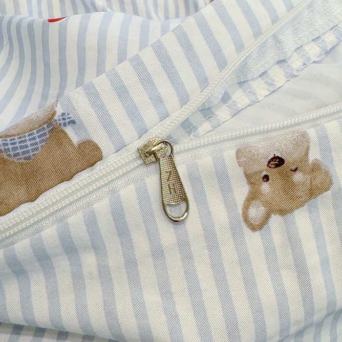 91家纺网 家纺一手货源 找家纺 竹合家纺 2025新款爆款韩国小布袋古法水洗云感四件套顽皮狗