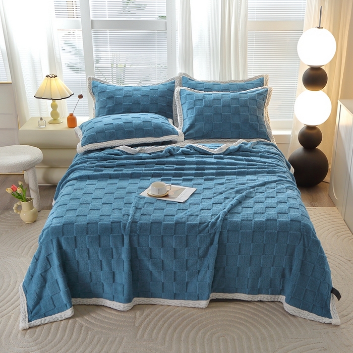 （总）栩裕纺织 2025新款意大利面包格毛毯-包边款