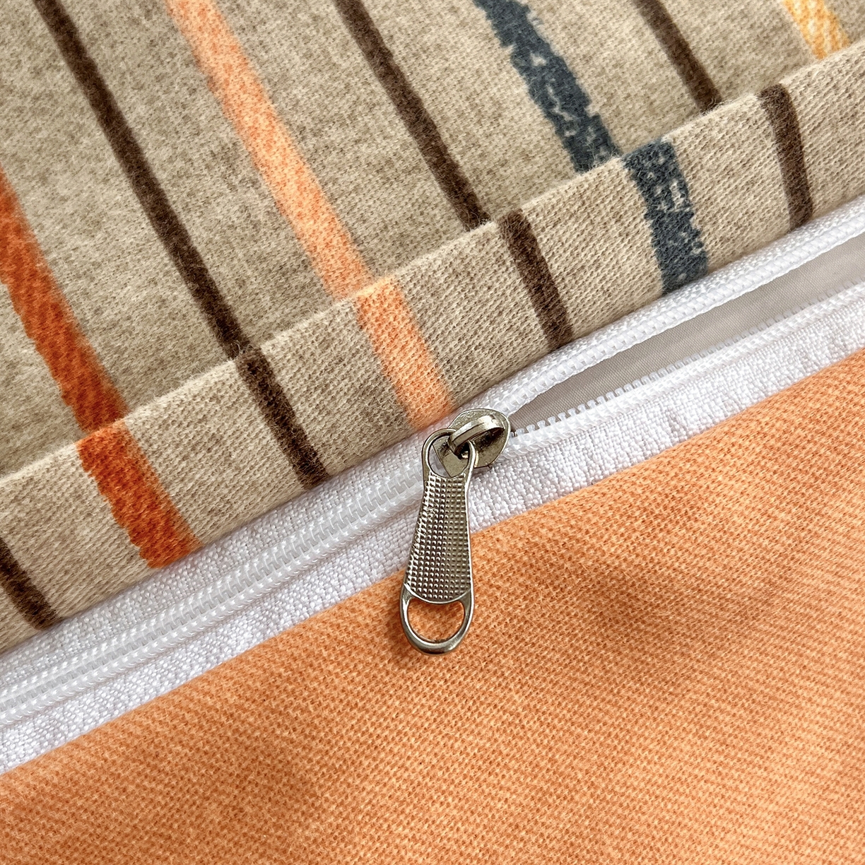 91家纺网 家纺一手货源 找家纺 2025新款全棉磨毛印花单品被套 莫卡迪-桔