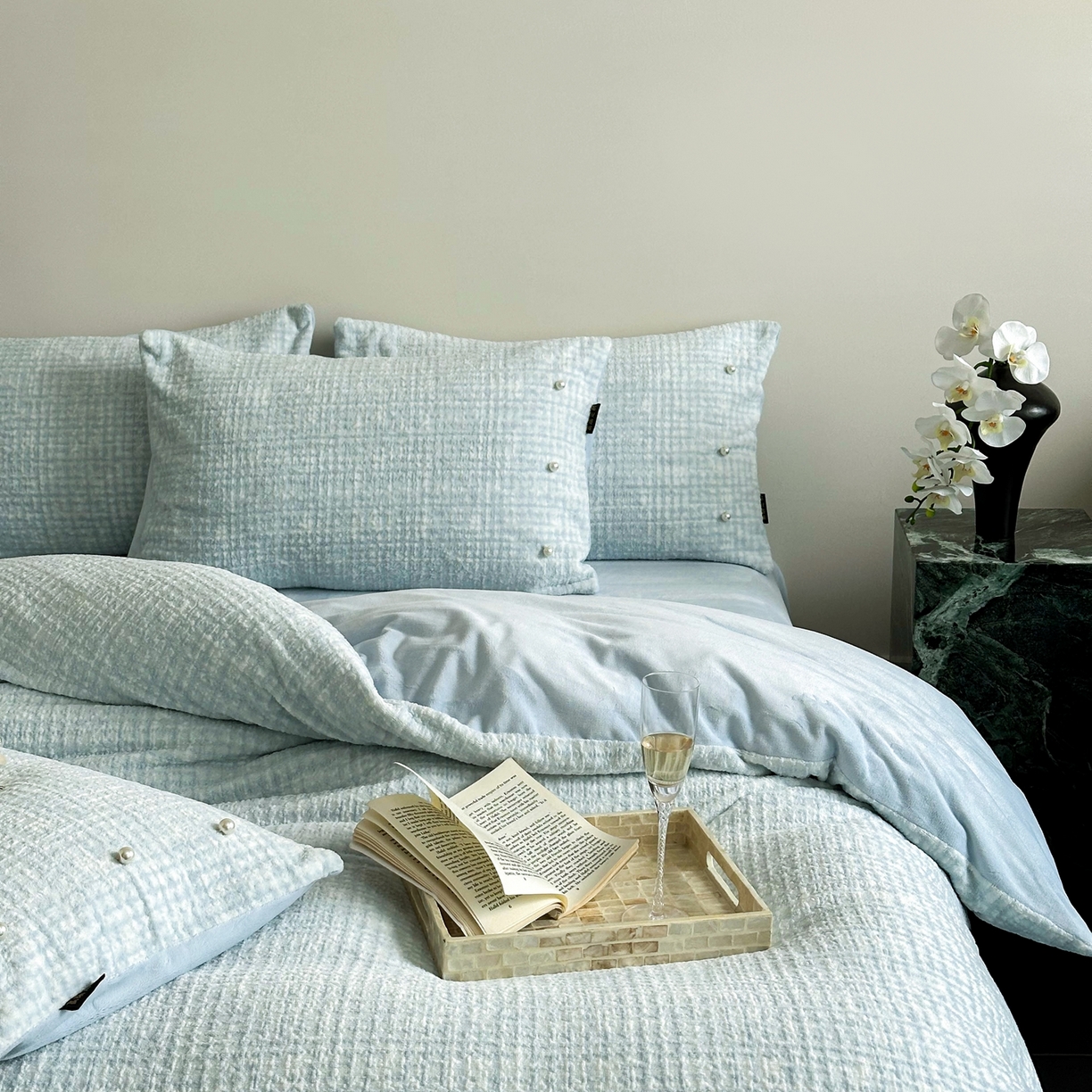 91家纺网 家纺一手货源 找家纺 （总）栩裕纺织 2025新款秋冬简约保暖四件套-风铃子