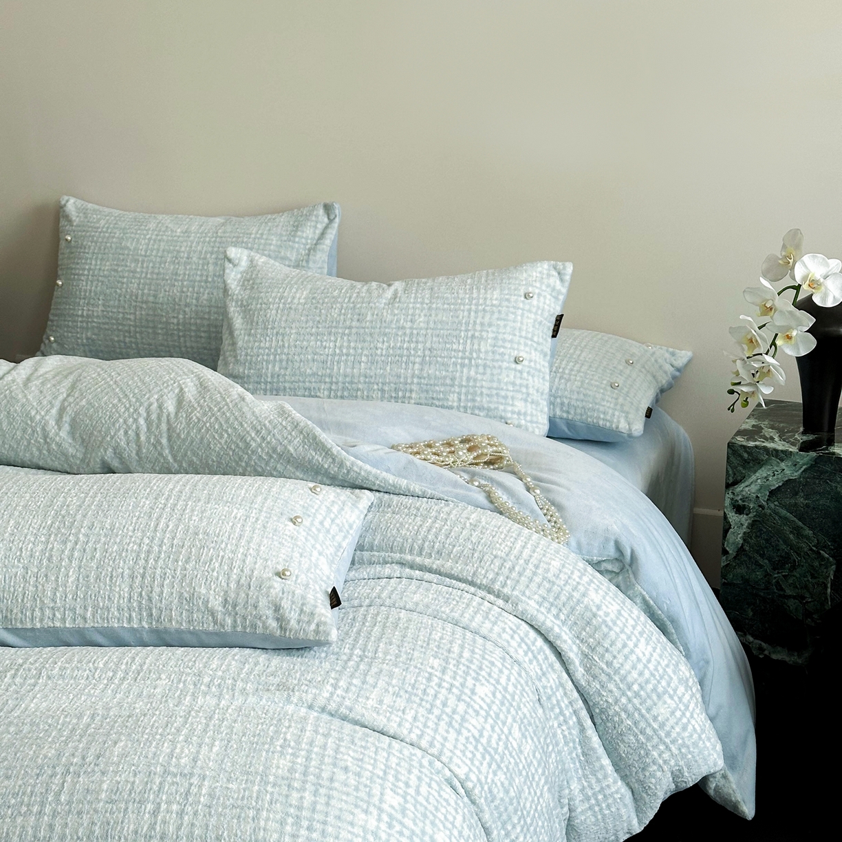 91家纺网 家纺一手货源 找家纺 （总）栩裕纺织 2025新款秋冬简约保暖四件套-风铃子