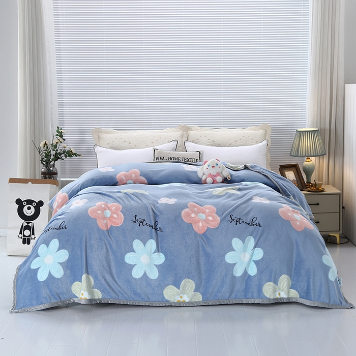 91家纺网 家纺一手货源 找家纺 （总）伊凡毯业 2025新款260克云貂绒毛毯盖毯子直播爆款跑量毛毯