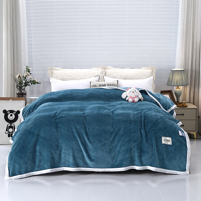 91家纺网 家纺一手货源 找家纺 （总）伊凡毯业 2025新款260克云貂绒毛毯盖毯子直播爆款跑量毛毯