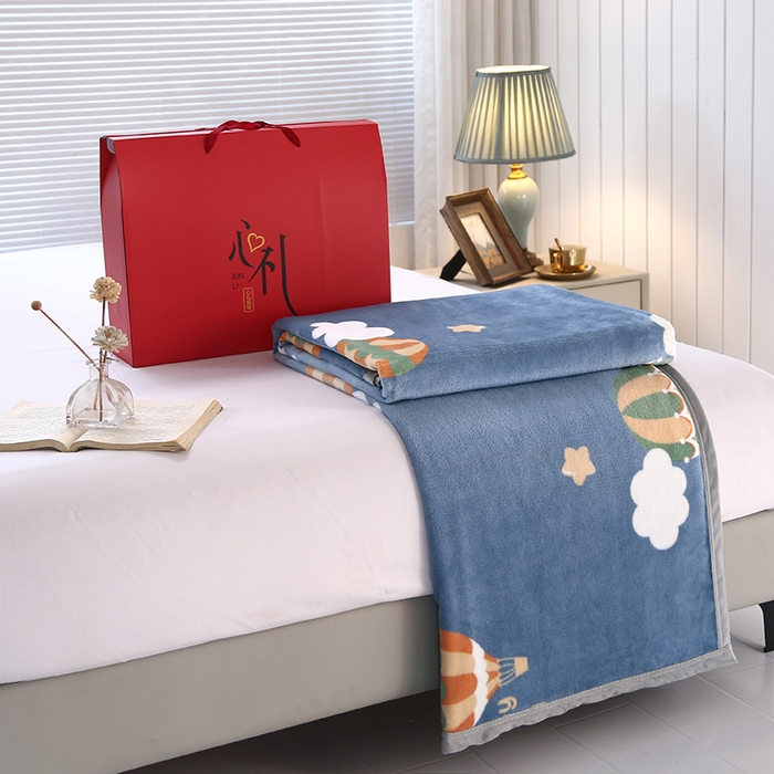 91家纺网 家纺一手货源 找家纺 伊凡毯业 2025新款260克云貂绒毛毯盖毯子直播爆款跑量毛毯 热气球