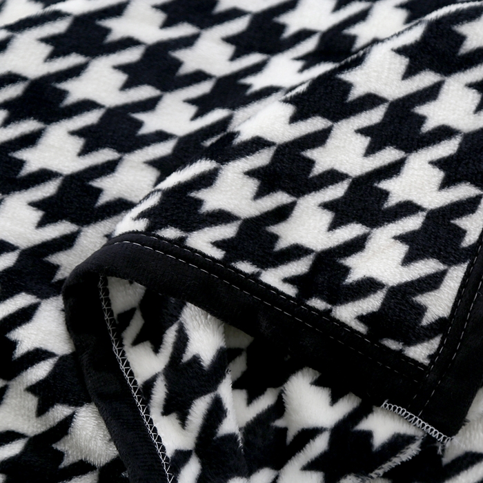 91家纺网 家纺一手货源 找家纺 伊凡毯业 2025新款260克云貂绒毛毯盖毯子直播爆款跑量毛毯 千鸟格