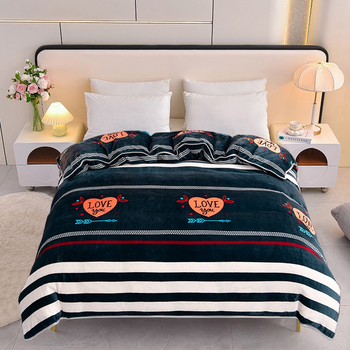 91家纺网 家纺一手货源 找家纺 （总）眠多宝 2025新款定做特厚牛奶绒单被套可定制尺寸法莱绒水晶绒金貂绒被罩单被套 被套单件