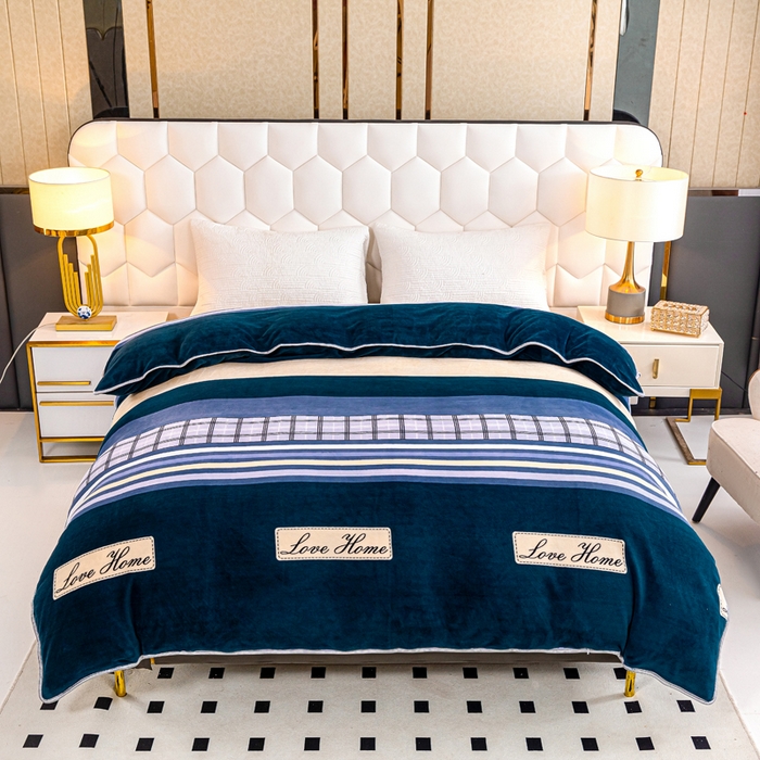 91家纺网 家纺一手货源 找家纺 （总）眠多宝 2025新款定做特厚牛奶绒单被套可定制尺寸法莱绒水晶绒金貂绒被罩单被套 被套单件