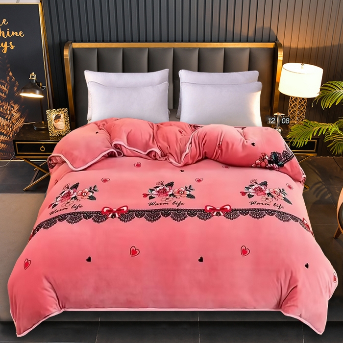 91家纺网 家纺一手货源 找家纺 （总）眠多宝 2025新款定做特厚牛奶绒单被套可定制尺寸法莱绒水晶绒金貂绒被罩单被套 被套单件