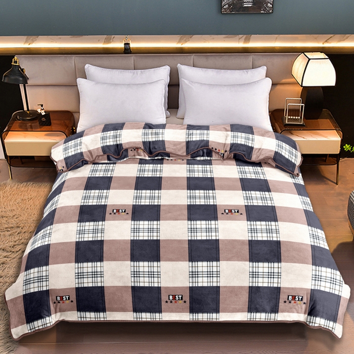 91家纺网 家纺一手货源 找家纺 （总）眠多宝 2025新款定做特厚牛奶绒单被套可定制尺寸法莱绒水晶绒金貂绒被罩单被套 被套单件