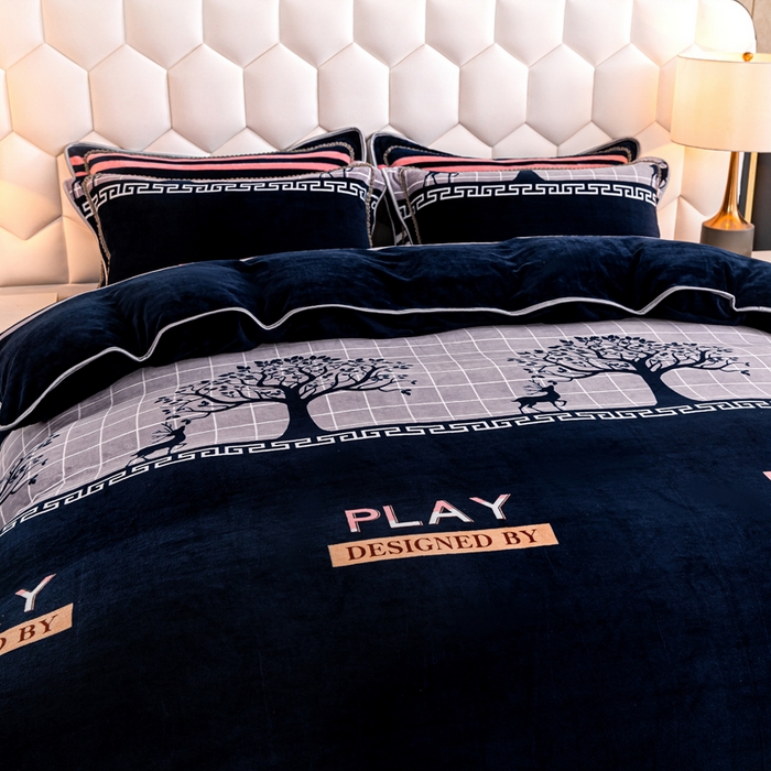 91家纺网 家纺一手货源 找家纺 眠多宝 2025新款定做特厚牛奶绒单被套可定制尺寸法莱绒水晶绒金貂绒被罩单被套 被套单件 极简主义