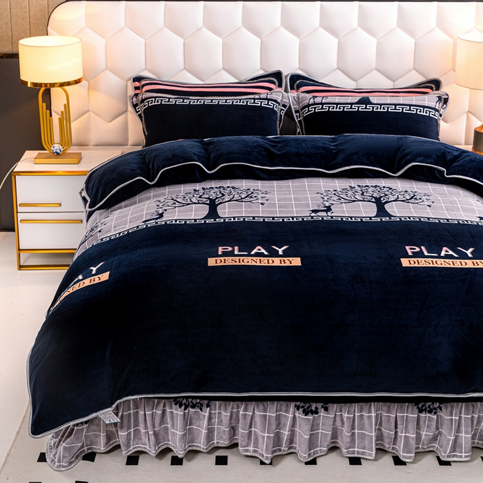 91家纺网 家纺一手货源 找家纺 眠多宝 2025新款定做特厚牛奶绒单被套可定制尺寸法莱绒水晶绒金貂绒被罩单被套 被套单件 极简主义