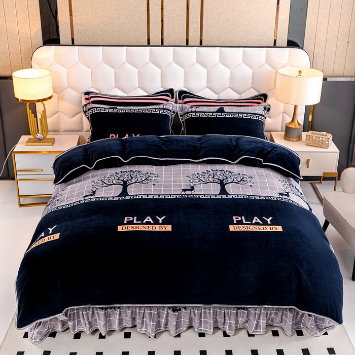 91家纺网 家纺一手货源 找家纺 眠多宝 2025新款定做特厚牛奶绒单被套可定制尺寸法莱绒水晶绒金貂绒被罩单被套 被套单件 极简主义