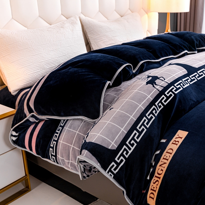 91家纺网 家纺一手货源 找家纺 眠多宝 2025新款定做特厚牛奶绒单被套可定制尺寸法莱绒水晶绒金貂绒被罩单被套 被套单件 极简主义